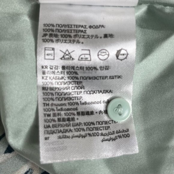 H&M Dress Green Vneck Short Sleeves Spring Summer Size Medium - Picture 10 of 12